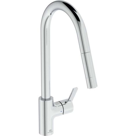 Grifo de cocina con chorro cromado IDEAL STANDARD Gusto 2 chorros (1/5)