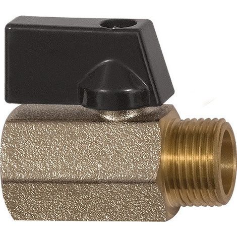 Mini robinet à tournant sphérique VALVE LINE 13mm 1/2 IT/AG DN 15mm RIEGLER (Par 10)