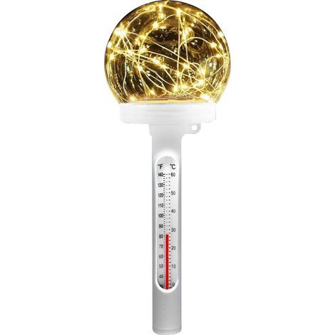 Thermomètre solaire numérique flottant pour piscines, avec LED, pour mesurer la température de l'eau des piscines, spas, jacuzzis et aquariums.-AquaForge (1/5)