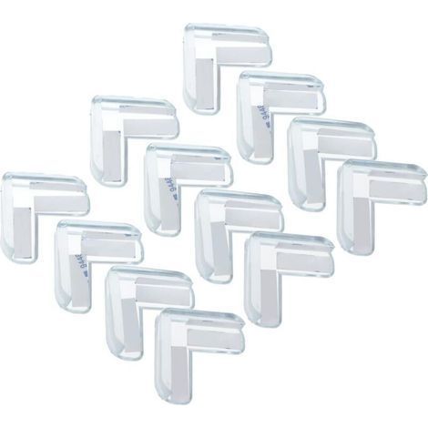 12 Pieces Anti-Collision Corner Protectors Furniture Corner Protectors Transparent Corner Protectors for Tables Corner Guards for Kids Baby Corner Protectors (1/4)