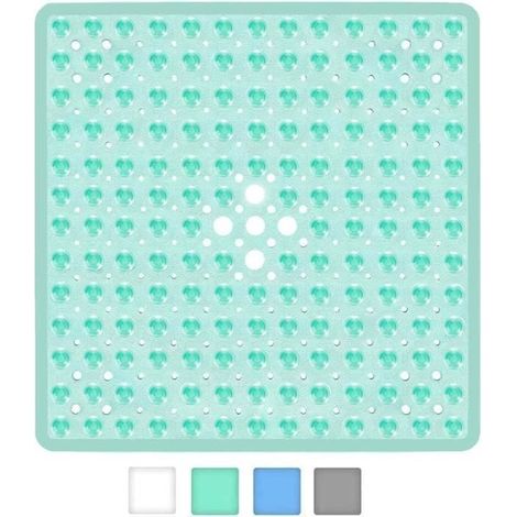 Tapis de Bain carré antidérapant à ventouses - Durable et élégant - Tapis de Douche antidérapant - Design Moderne - Ventouses de (1/4)