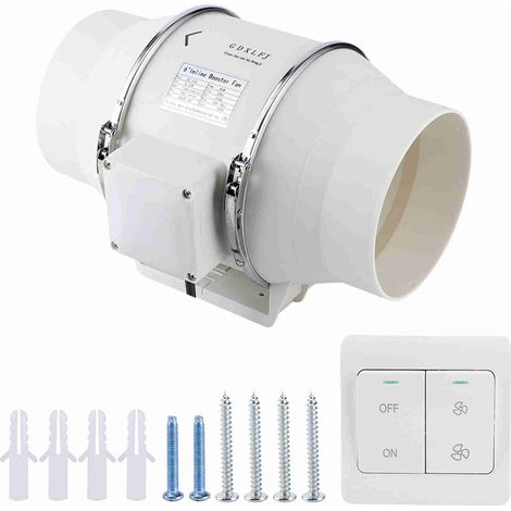 Hocheffizienter Inline-Abluftventilator für Bad und Küche, 80 W (1/5)