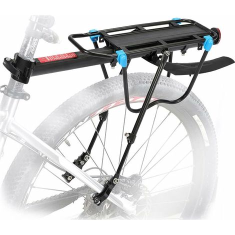 Hinterer Fahrradträger mit 50 kg Tragkraft, verstellbarer MTB-Fahrradträger, Sattelstütze mit Flügelreflektor für Radfahren in den Bergen (1/4)
