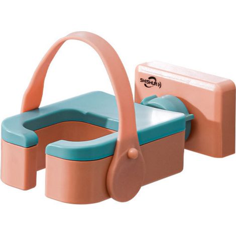 Hair dryer holder – For bathroom – Practical and ideal bathroom storage (orange) (1/5)