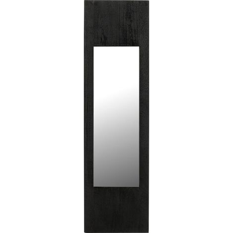Miroir Mural en Bois "Hiram" 90cm Noir