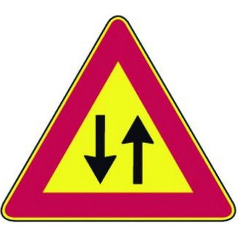 Segnali Stradali Temporanei Doppio Senso Circol. Fig. 387