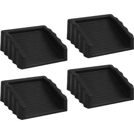 4er-Pack Mehrzweck-Türstopper, schwarz (1/3)