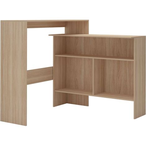 Maison Exclusive - Table de bar avec 2 dessus de table Chêne 130x40x120 cm