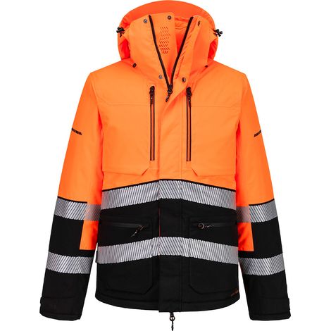 Parka invernale Ev4 Hv - Taglia Xxl - Arancione/nero - Portwest