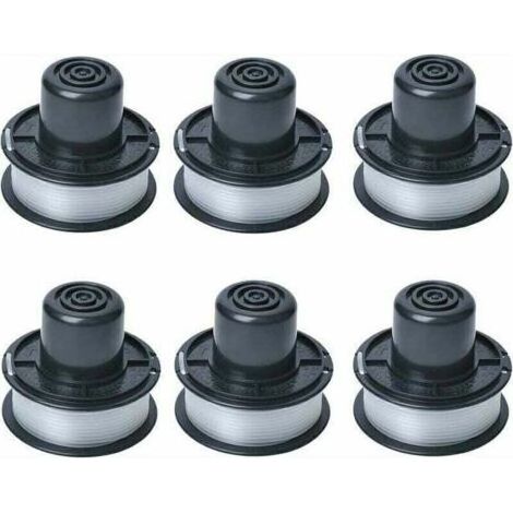 A6226 Spule mit 6 m Faden, kompatibel mit den automatischen Rasentrimmern Black and Decker GL250 / GL310 / GL360 / GL360SB, inklusive 6 m Faden, Set mit 6 Spulen. (1/4)