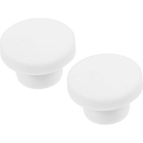 2 bouchons trop-plein caoutchouc pour lavabo et trop-plein (1/5)
