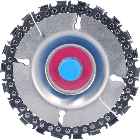 Disque circulaire 22 dents en acier inoxydable 4 pouces pour meuleuse d'angle, accessoire de scie, vitesse 14000 tr/min, violet. (1/5)