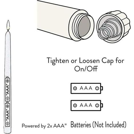 Bougie Conique Sans Flamme - LED Blanc Chaud - Minuterie 2/4/8/24 H - Télécommande RF 10 Touches - Hauteur 28 Cm - Noir - Lot De 6 (1/3)