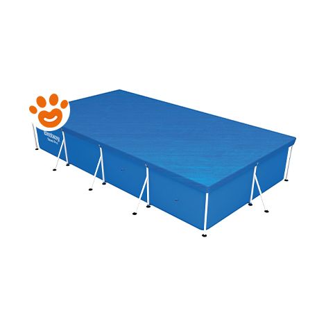Bestway Telo per Copertura Piscina Per Steel Pro Frame (400x211x66cm) Art. 58107 - Bestway Telo per Copertura Piscina Per Steel Pro Frame (400x211x66cm) Art. 58107 - Telo Da 400x211 cm (1/5)