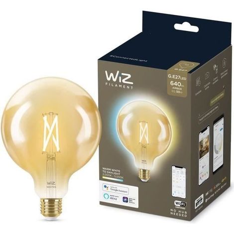 WiZ Lampe LED Filament ambre G125 E27 (1/5)