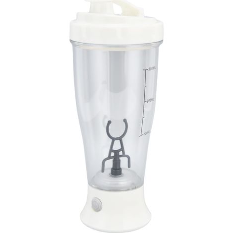 Shaker Automatique 350ml pour Café et Boissons - Mélangeur Électrique Portable Blanc (1/5)
