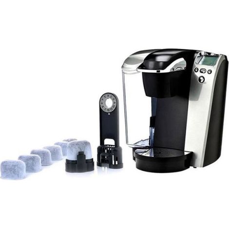 Lot de 12 Filtres à eau en charbon actif réutilisables, compatibles avec machines à café et carafes (1/4)