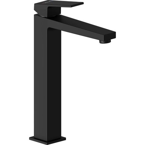 Vitra Minimax Square Tall Basin Mixer Tap - Matt Black