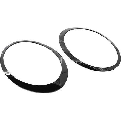 1 paire d'enjoliveurs de phares noirs brillants pour MINI Cooper S F55 F56 F57 (2014-2019) (1/5)
