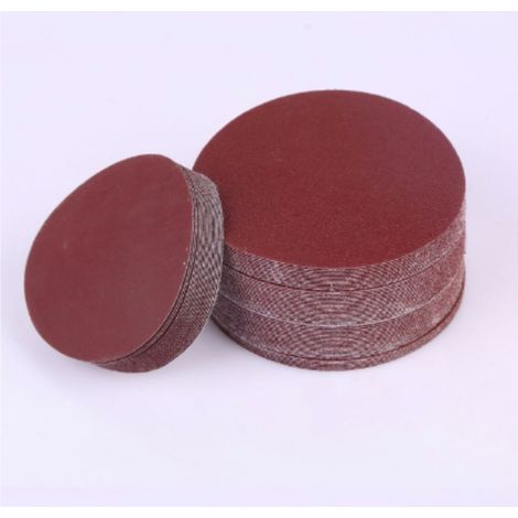 poucesPapier de 150 Grains Papier Abrasif Disques de Ponçage Recharge de Boucle de Crochet Sablé Rond Sand 100PCS4 100pcs 4 pouces Verre (1/4)