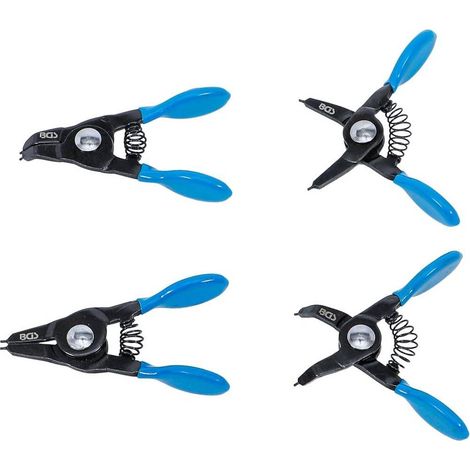 Jeu de Pinces à Circlips 80 mm - 4 pcs - Pour Petits Circlips, Précision et Maniabilité - Acier - D-Work (1/5)