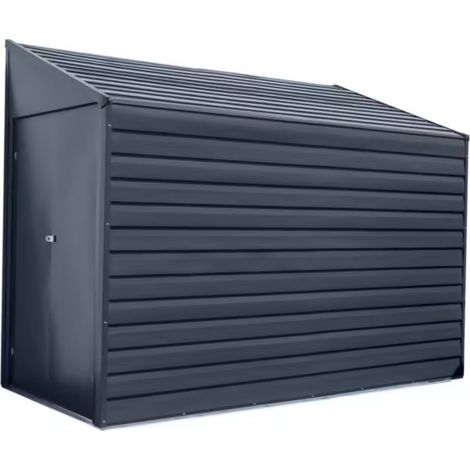 Abri métal Habrita Foresta Arrow Yardsaver 2,52m2 toit 1 pente ouverture latérale (1/4)