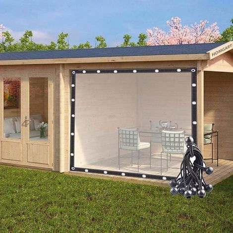 Bche Impermable Transparente avec illet Bche de Protection PlantesImpermable la PluieRsistant la Poussire-2x3M multicolore BACHE (1/5)