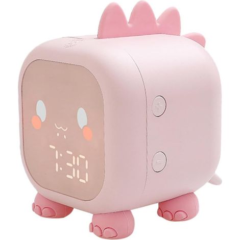 Cabilock Réveil Numérique USB Rose en Abs et Silicone, Lampe LED (1/5)