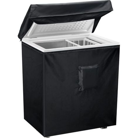 Housse pour Congélateur Coffre, Housse De Protection Imperméable Pour Congélateur Armoire,avec couvercle supérieur pour ouverture, poche à fermeture pour Terrasse Jardin Balcon Cour (1/4)