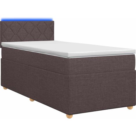 Maison Exclusive - Boxspringbett mit Matratze Dunkelbraun 90 x 20 (1/5)