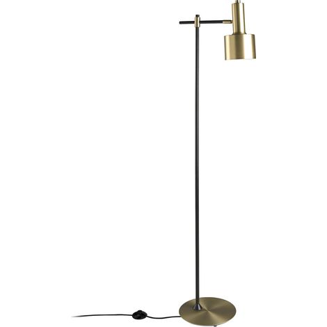 Lampe sur pied élégante or et noir Angel Cerda - Or noir à effet poli et acier mat (1/5)