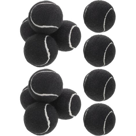 Protège-pieds de chaise SEWACC, lot 12, noirs, en forme balle tennis (1/5)