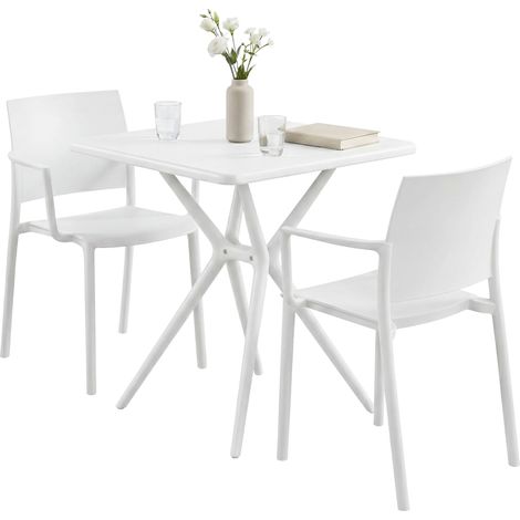Gartenmöbel-Set Pula weiß (1/5)