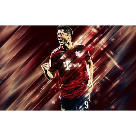 Papier peint panoramique Football - Joueur de Foot - 130 cm x 81 cm (1/2)