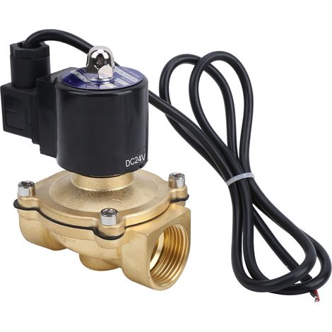 Électrovanne en laiton G1 pouce, normalement fermée, à action directe, pour outil industriel, 2 A - 250 V CC - 24 V CC (1/5)