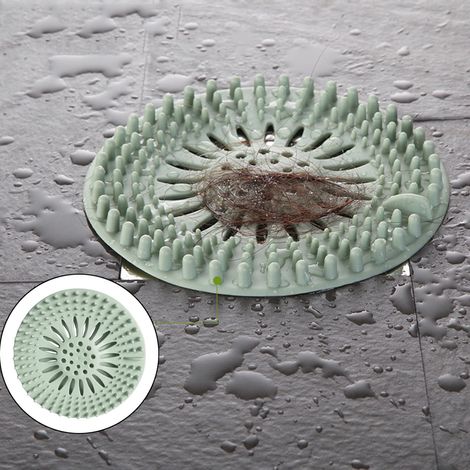 Filtre De Drain - Bouchon De Siphon En Silicone - Pour Évier Cuisine Salle De Bain Douche - Anti-Odeur Anti-Bouchon - Diamètre 13,3 Cm - 1 Pièce (1/3)