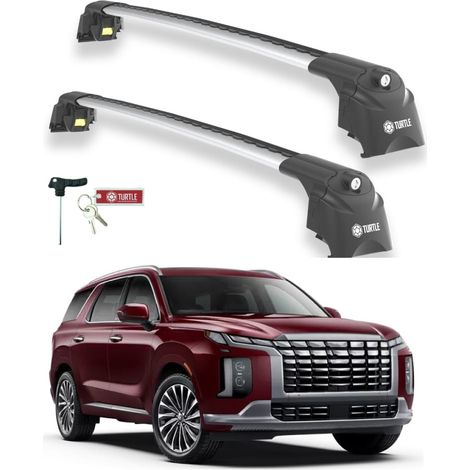 TURTLE kompatibel mit Hyundai Palisade (Lx2) 2020-2025 Dachträger Air2 Grau (1/5)