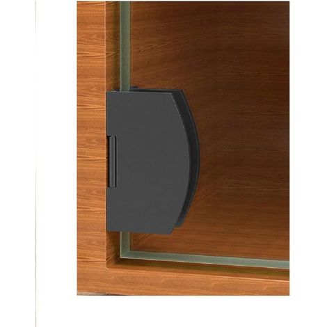 Charnière de porte de bibliothèque en verre pour armoire à vin 90 degrés, convient pour 5-8 mm (1/5)