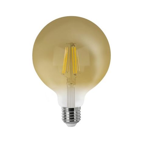 Ampoule globe à filament LED E27 G95 (6W 2200K 600lm) IP20 Ø9,5x14cm style vintage (1/4)