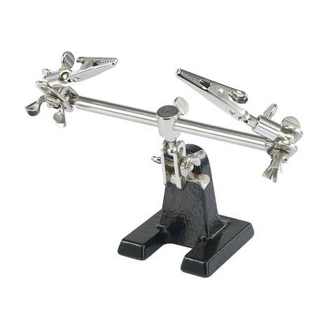 Toolcraft – Pince spécialisée troisième main ZD-10F pour travaux de soudure – Pied en fonte pour stabilité – 2 pinces mobiles – TO6871371 (1/2)
