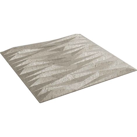 Wandpaneele 12 pcs Stein Beton 50 x 50 cm XPS Schaum