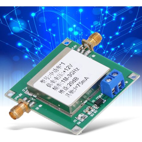 Module amplificateur RF à large bande et faible bruit avec boîtier (1/5)