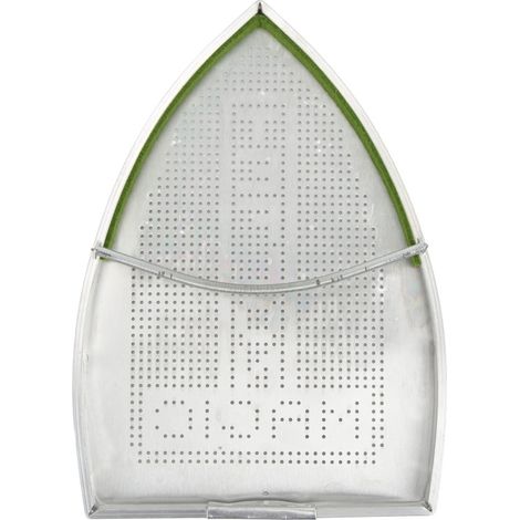 Suela de planchado de aluminio con revestimiento especial, de 21,5 x 15 cm, diseño grueso, para proteger el brillo de los tejidos.