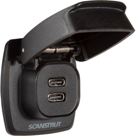 Scanstrut Flip Pro Max - Connecteur double de charge USB-C, pour camping-car, van aménagé
