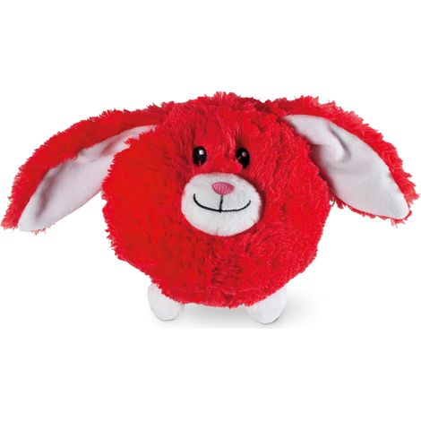 Lapin Jouet en Peluche pour Chien Rose 15 x 12 x 14 cm (1/3)