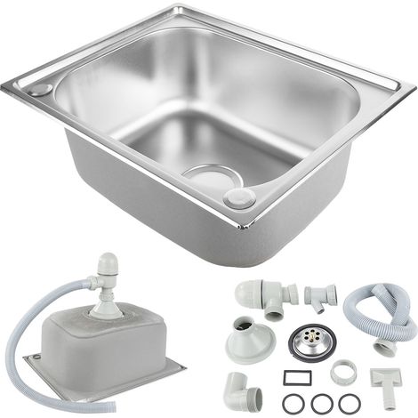 Hofuton Évier de Cuisine 1 Bac 504020cm Évier Inox (1/5)