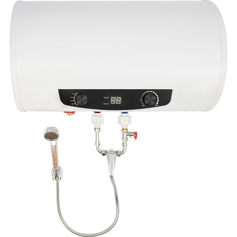 70 L Chauffe-eau électrique plat – Support mural horizontal, avec Affichage LED 2000 W (1/5)