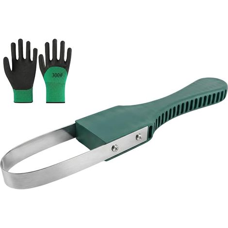 Manual Weed Remover with Gloves Hand Scraper Garden Removal Tool Gardening for Lawns (1/5)