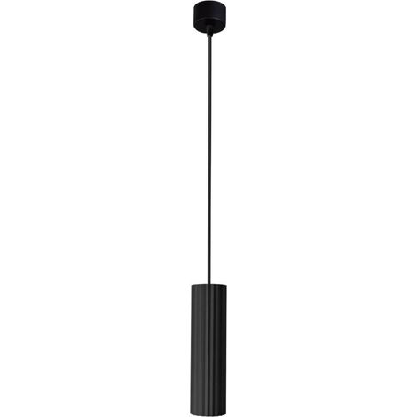 Suspension Tokio tube 1xGU10 noir Light Prestige métal (1/4)