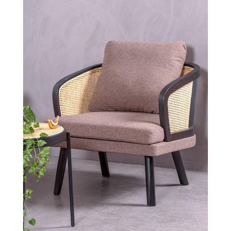 Nest Dream - Vintage-Retro-Sessel - Leeds - Schwarz